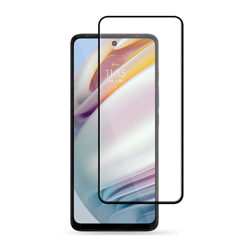 Tempered Glass (volledig scherm) Motorola Moto G40 zwart