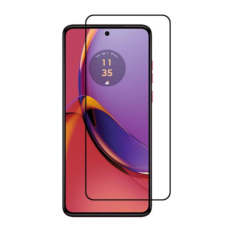 Tempered Glass (volledig scherm) Motorola Moto G84 zwart
