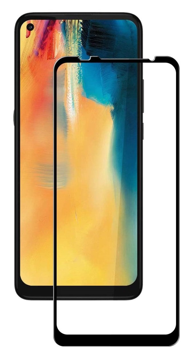 Tempered Glass (volledig scherm) Motorola Moto G9 Power zwart