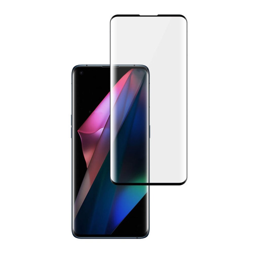 Tempered Glass (volledig scherm) OPPO Find X3 Pro CPH2173 zwart