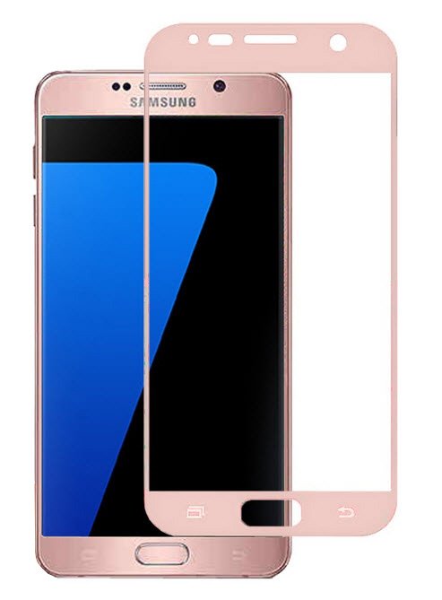 Tempered Glass (volledig scherm) Samsung Galaxy S7 rose goud