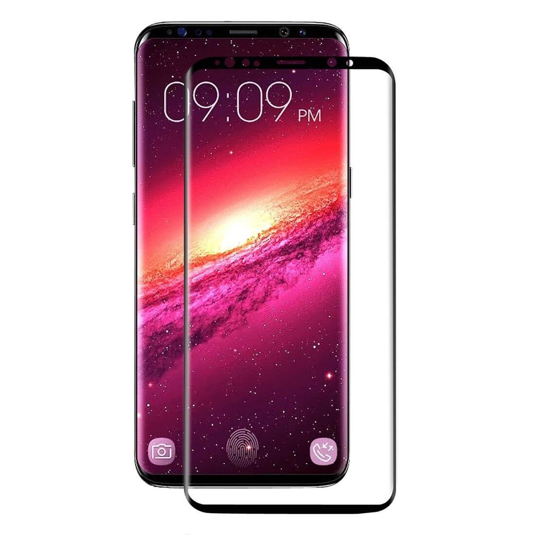 Tempered Glass (volledig scherm) Samsung Galaxy S9+ zwart