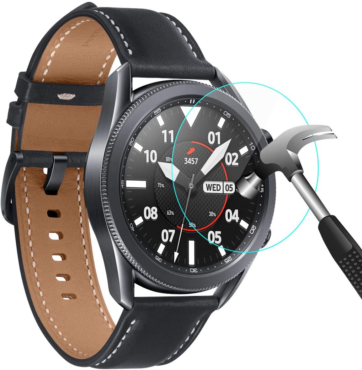 Tempered Glass (volledig scherm) Samsung Galaxy Watch 4 Classic - 42mm