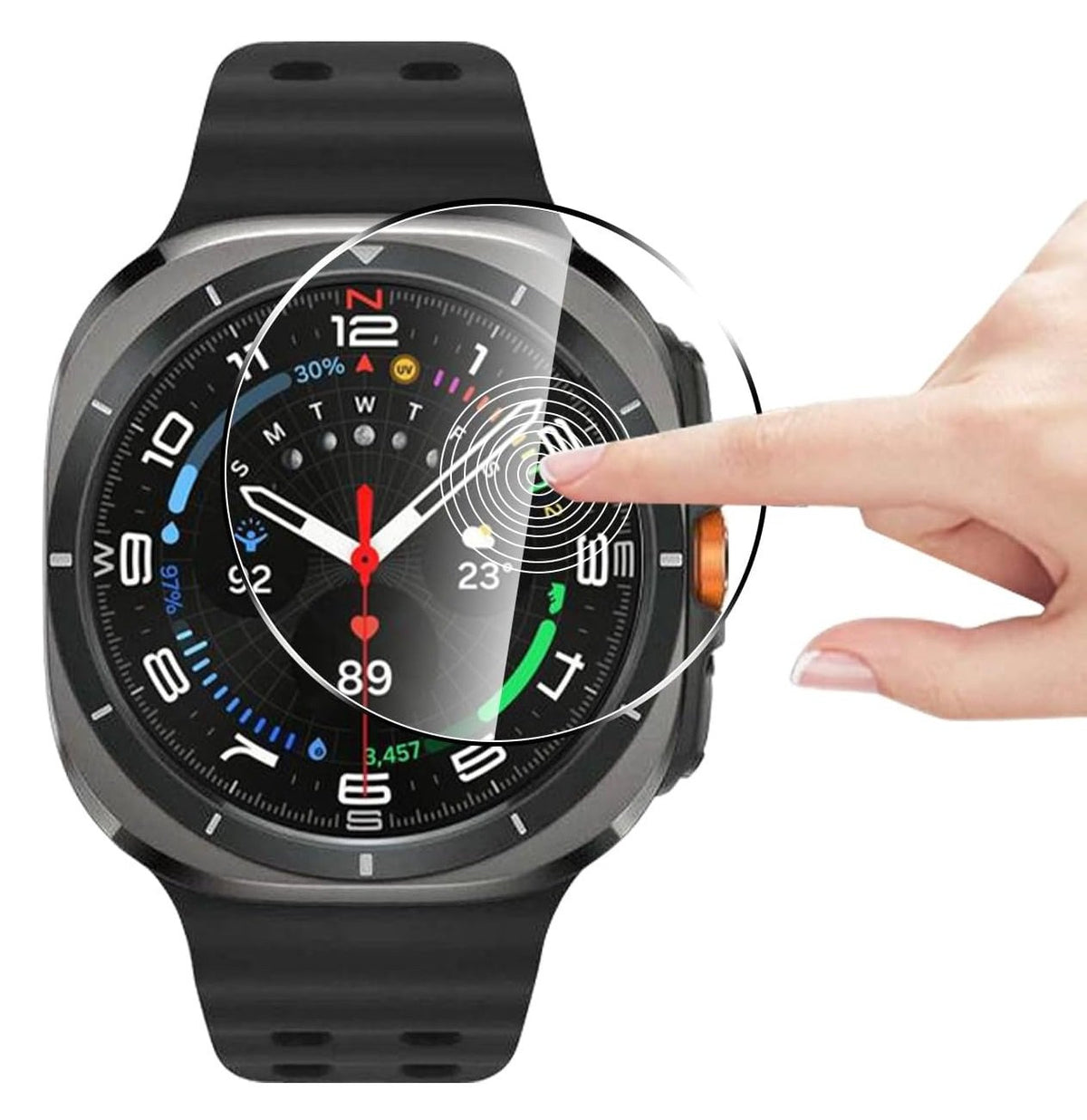 Tempered Glass (volledig scherm) Samsung Galaxy Watch Ultra 47mm