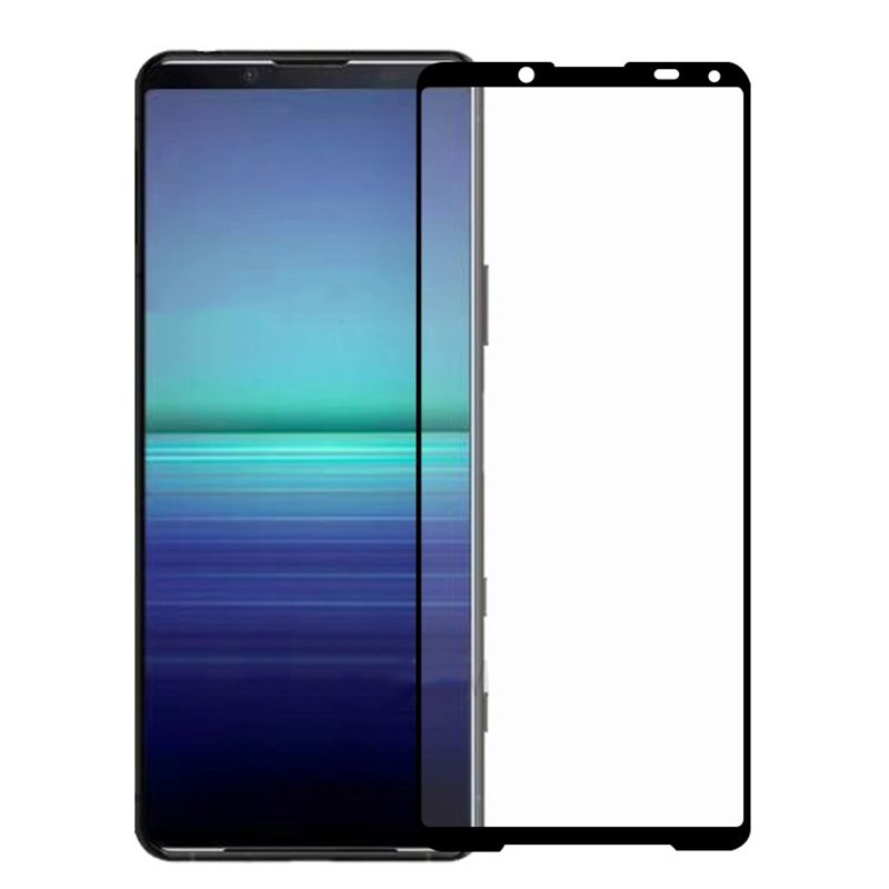 Tempered Glass (volledig scherm) Sony Xperia 5 II zwart