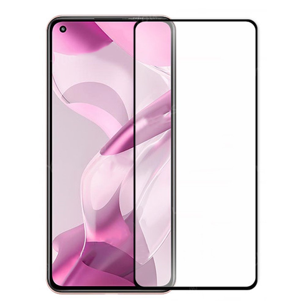 Tempered Glass (volledig scherm) Xiaomi 11 Lite 5G NE zwart