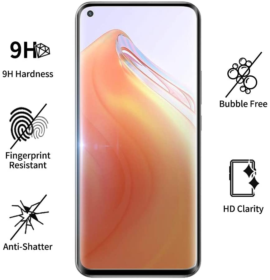 Tempered Glass (volledig scherm) Xiaomi Mi 10T Pro 5G zwart