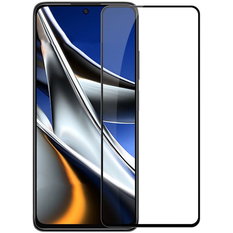 Tempered Glass (volledig scherm) Xiaomi Poco X4 Pro 5G zwart
