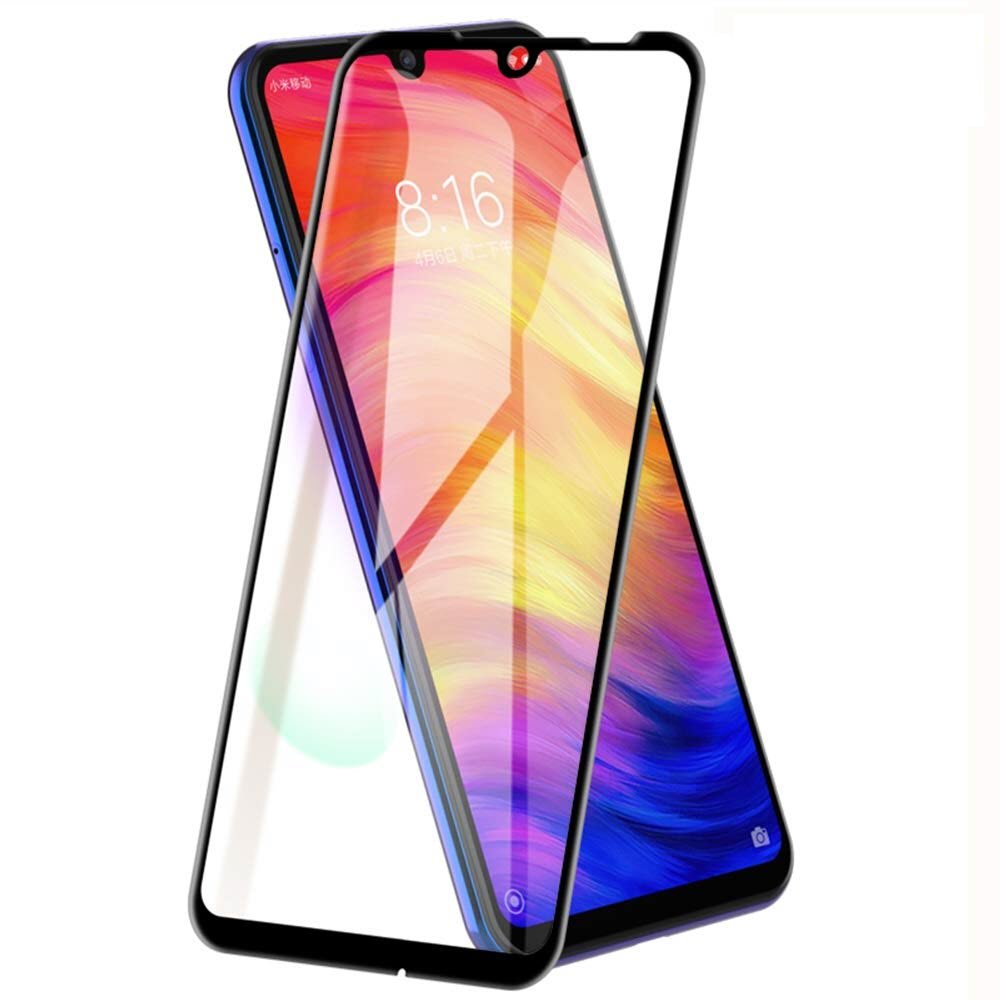 Tempered Glass (volledig scherm) Xiaomi Redmi Note 7 zwart