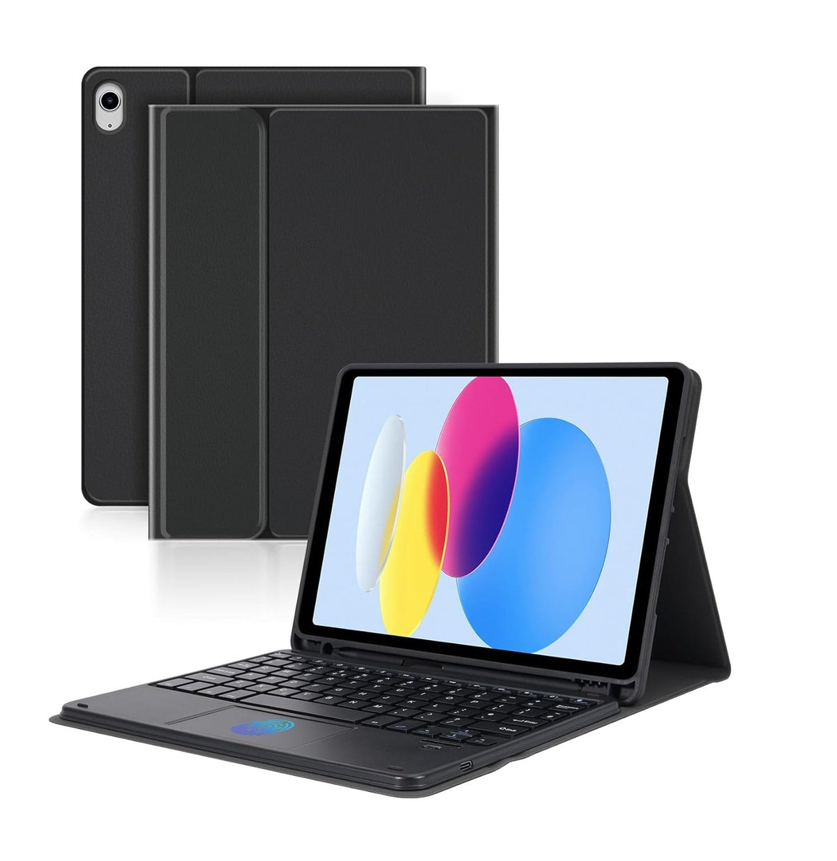 Toetsenbord hoes met touchpad en toetsenverlichting Apple iPad Mini (2024)