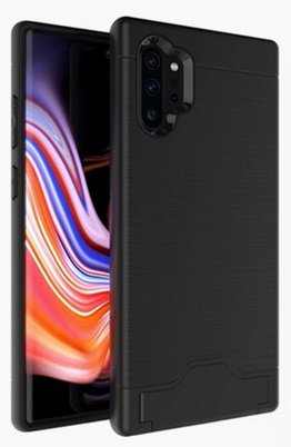 TPU card case Samsung Galaxy Note 10 zwart