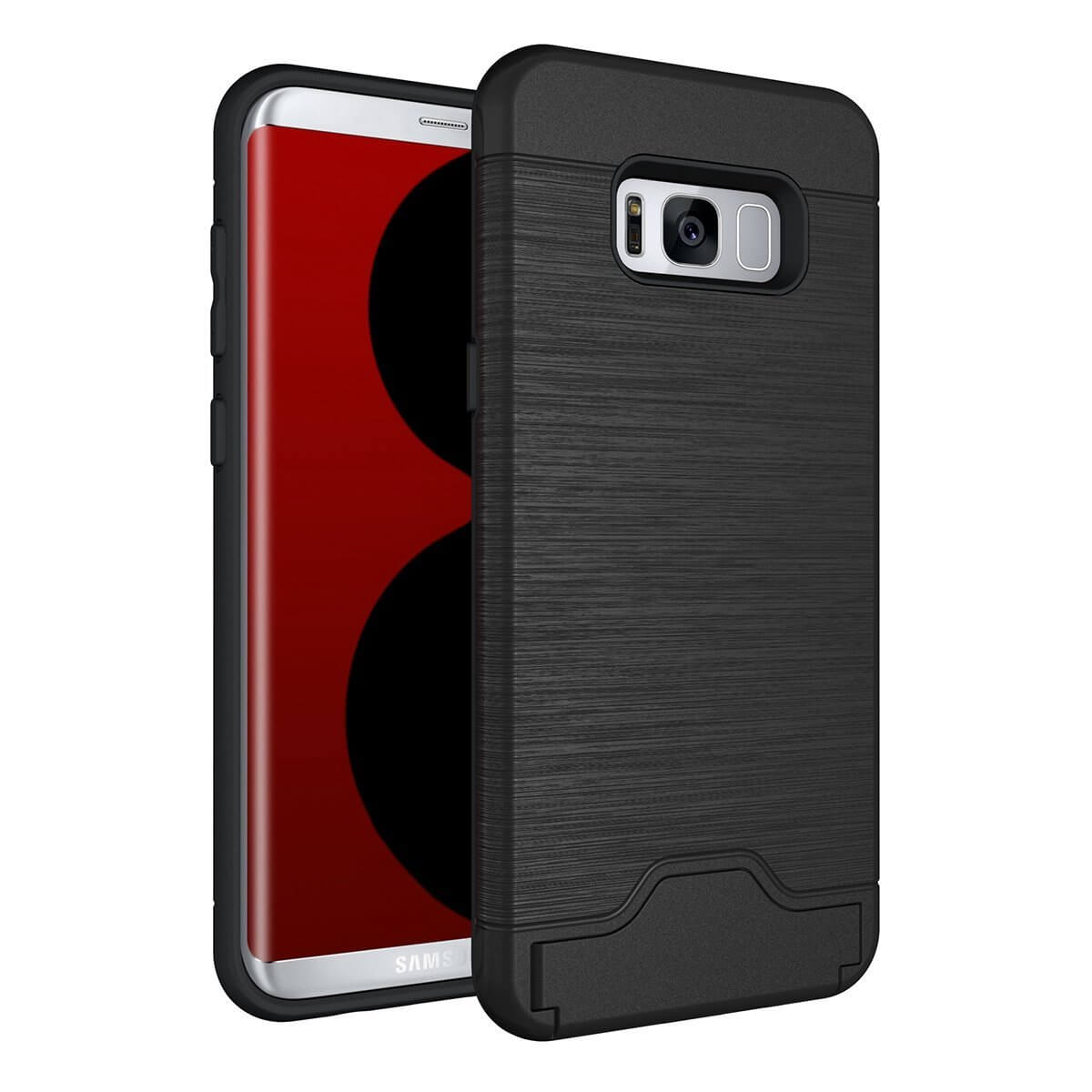 TPU card case Samsung Galaxy S8 Plus zwart