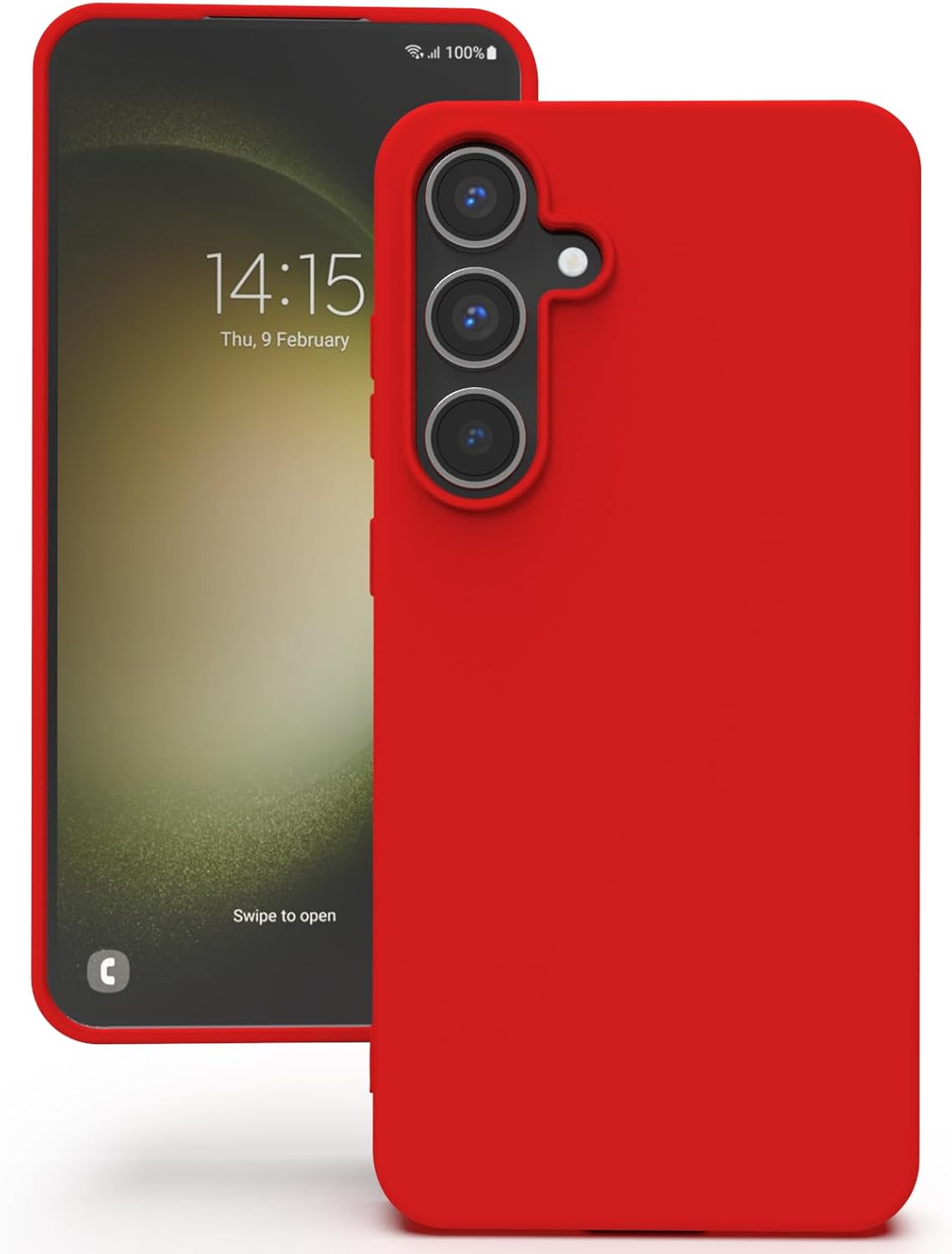 TPU hoesje Samsung Galaxy S23 FE mat - rood