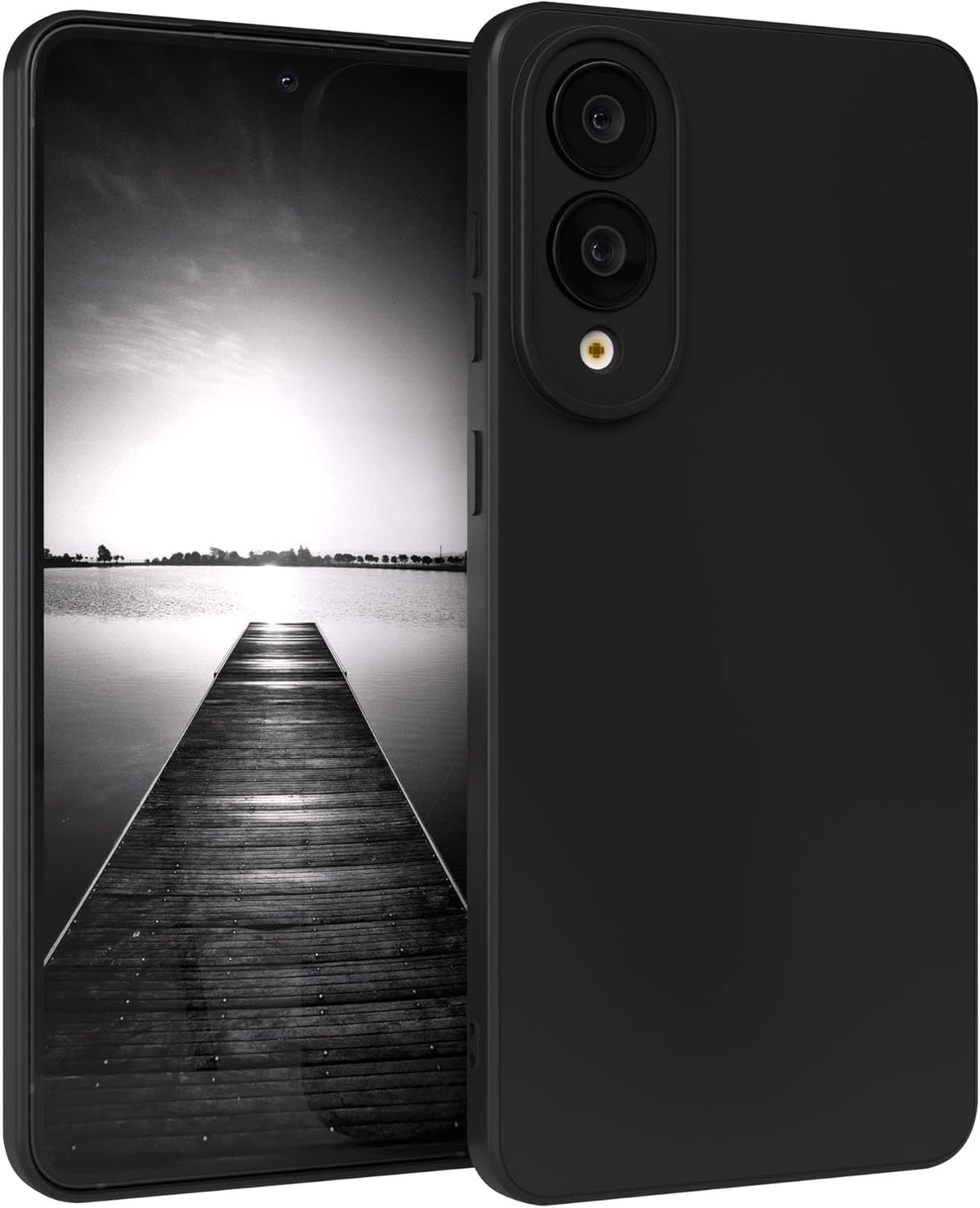 TPU hoesje Samsung Galaxy S25 Edge mat - zwart