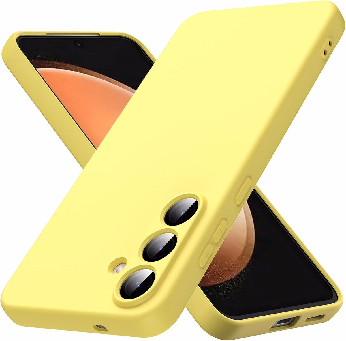 TPU hoesje Samsung Galaxy S26 FE mat - geel