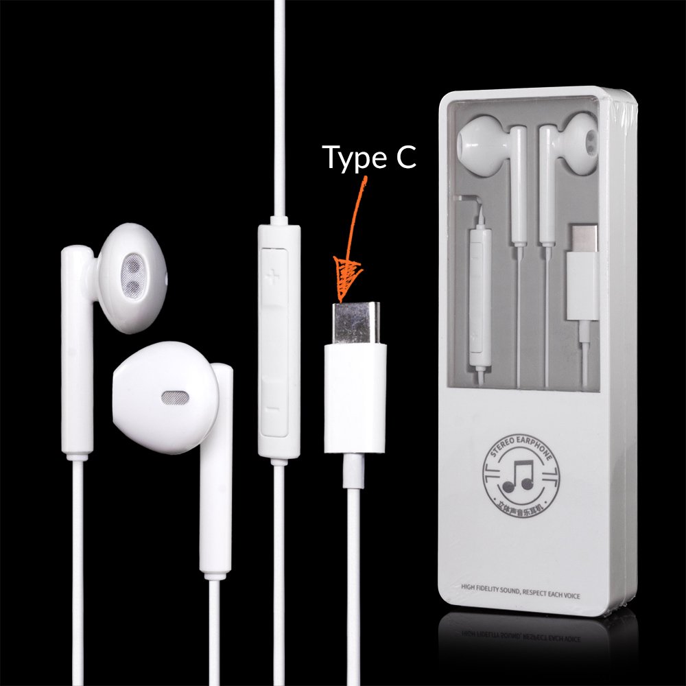 USB-C Koptelefoon geschikt voor o.a. Huawei en Sony
