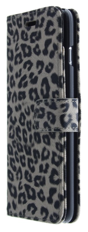 Wallet case tijgerprint Apple iPhone 6 Plus licht bruin