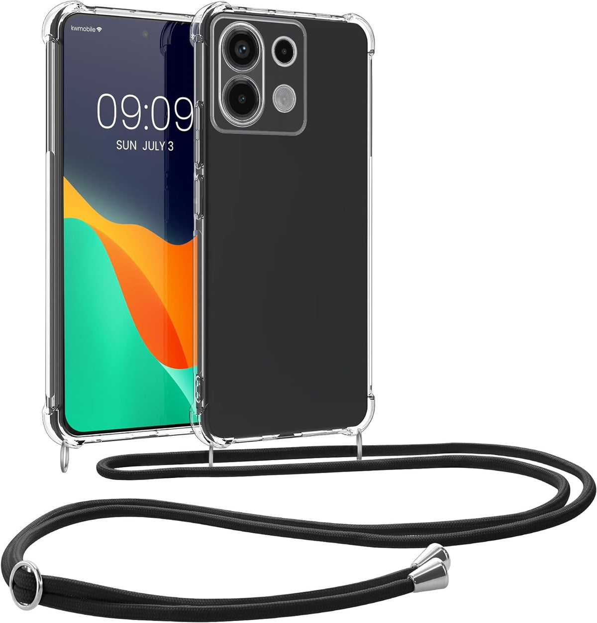 Xiaomi Redmi Note 13 Pro 4G/Poco M6 Pro 4G crossbody hoesje met draag koord