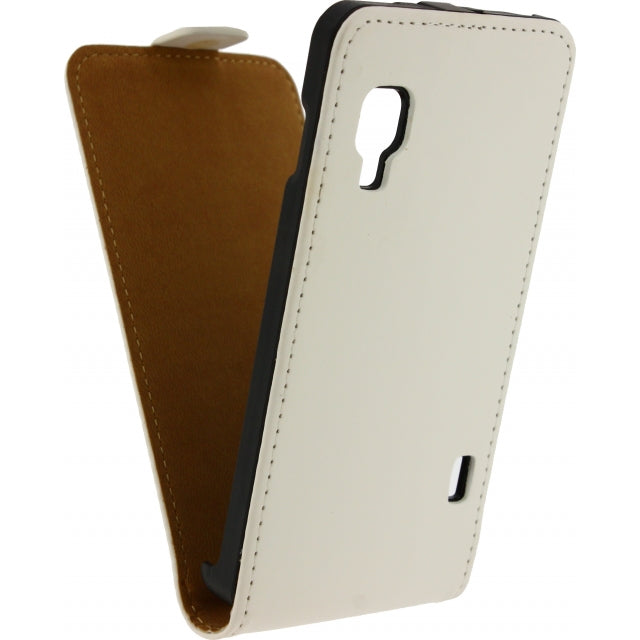 Mobilize Ultra Slim Flip Case LG Optimus L5 II E460 Blanc