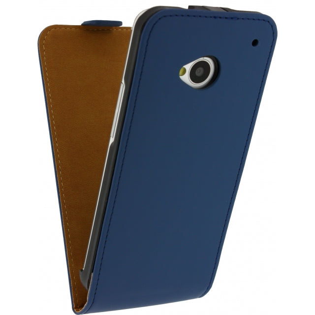 Mobilize Ultra Slim Flip Case HTC One Dunkelblau