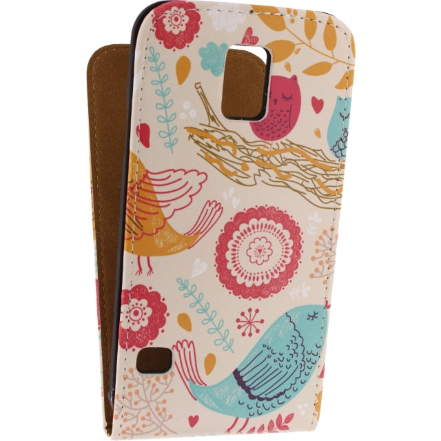 Mobilize Ultra Slim Flip Case Samsung Galaxy S5/S5 Plus/S5 Neo Birds