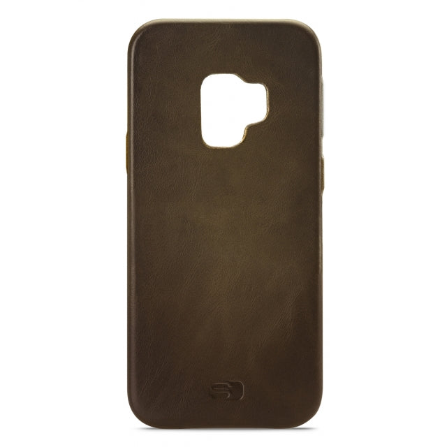 Senza Desire Ledertasche Samsung Galaxy S9 Burned Olive