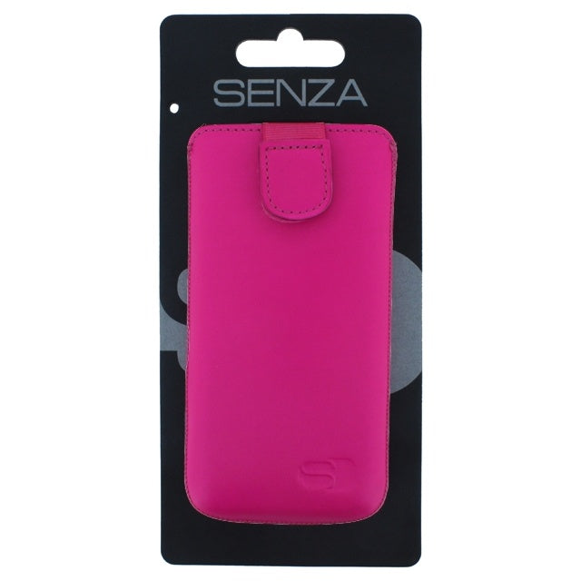 Senza Leather Slide Case Neon Pink Größe M-L