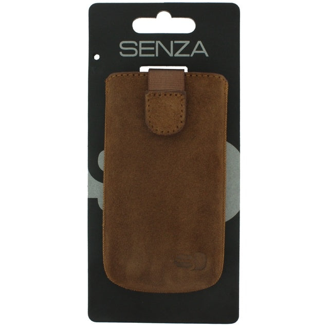 Senza Suede Slide Case Oak Brown Size M