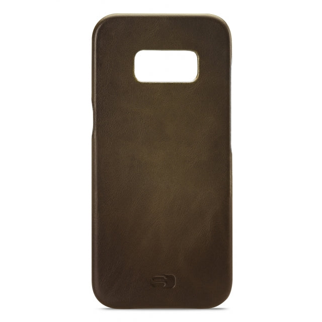 Senza Desire Leather Cover Samsung Galaxy S8 Burned Olive