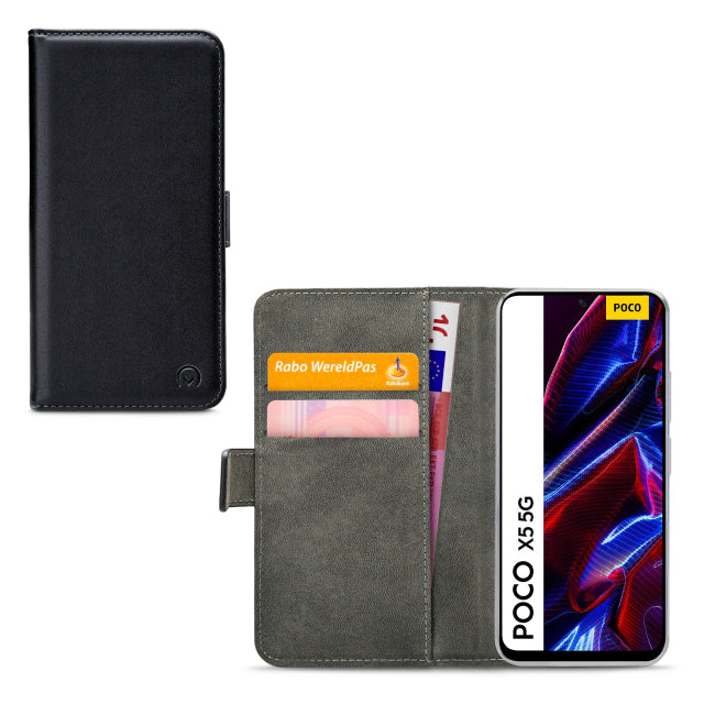 Mobilize Classic Gelly Wallet Book Case Xiaomi Poco X5 5G Schwarz