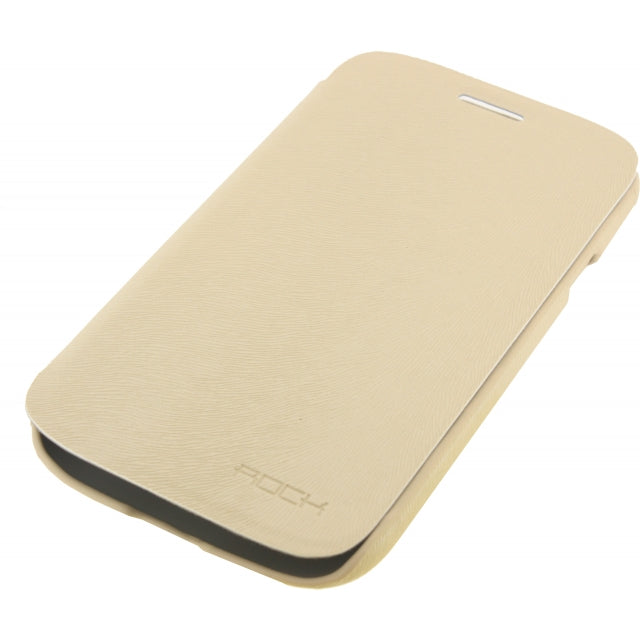 Rock Big City Leather Side Flip Case Samsung Galaxy Grand I9080 Cream
