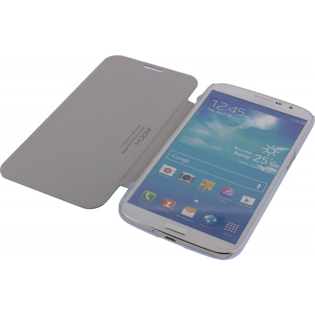 Rock Elegant Side Flip Case Samsung Galaxy Mega 6.3 I9200 Lake Blue