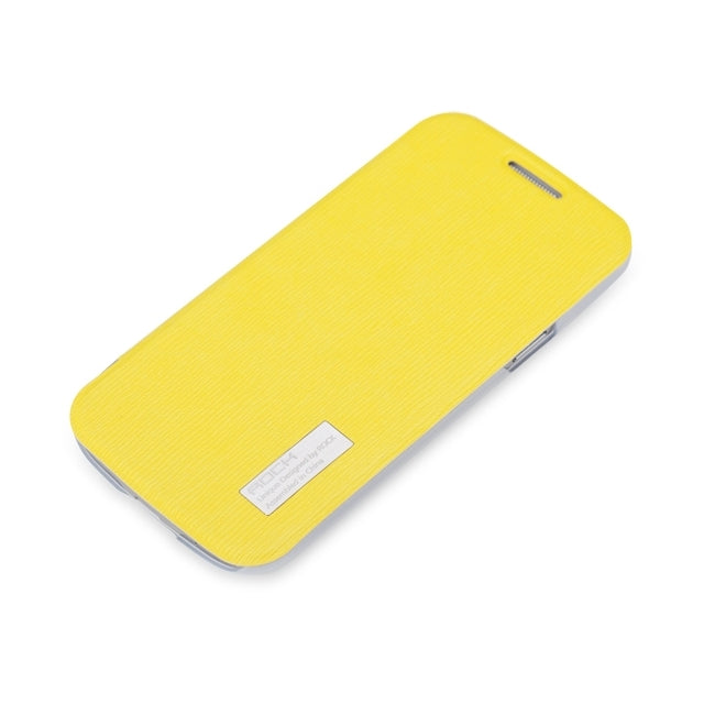 Rock Elegant Side Flip Case Samsung Galaxy S4 Mini I9195 Lemon Yellow