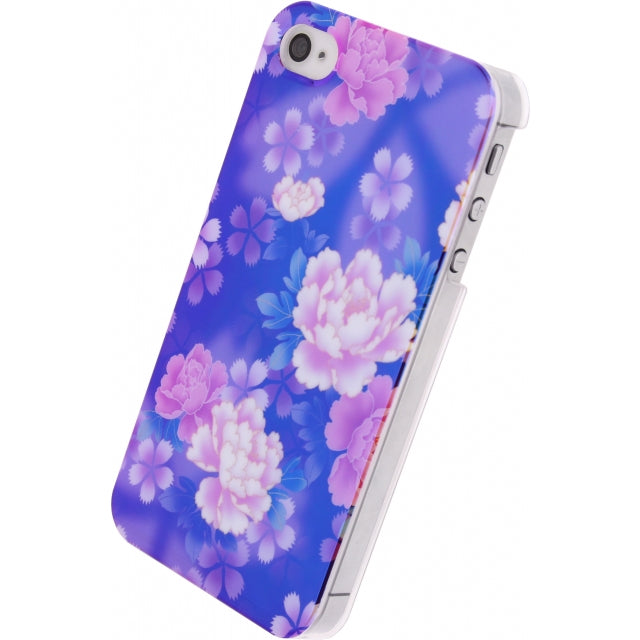Xccess Oil Cover Apple iPhone 4/4S Lila Blume