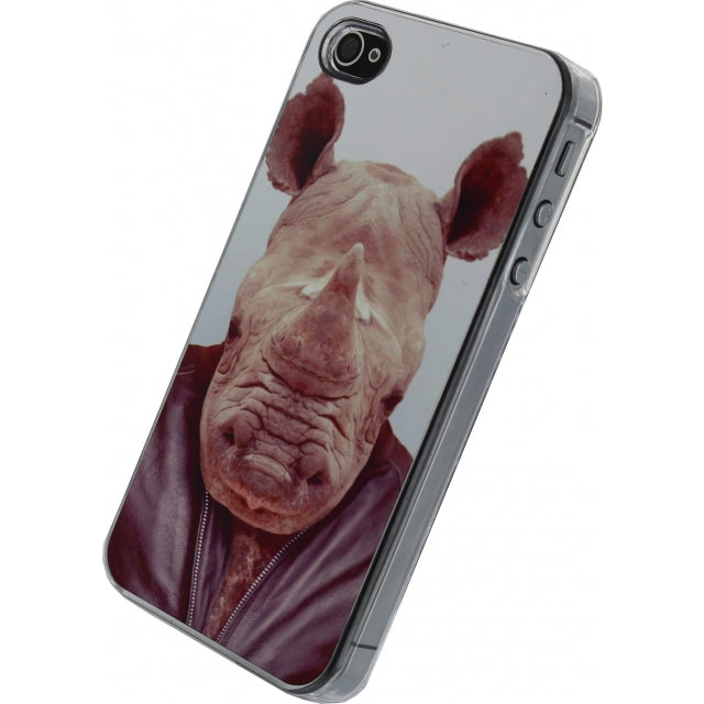 Xccess Metal Plate Cover Apple iPhone 4/4S Funny Rhino