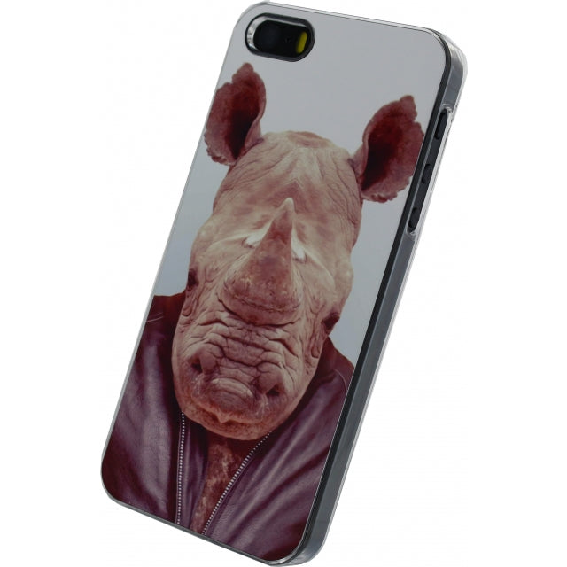 Xccess Metal Plate Cover Apple iPhone 5/5S/SE Funny Rhino