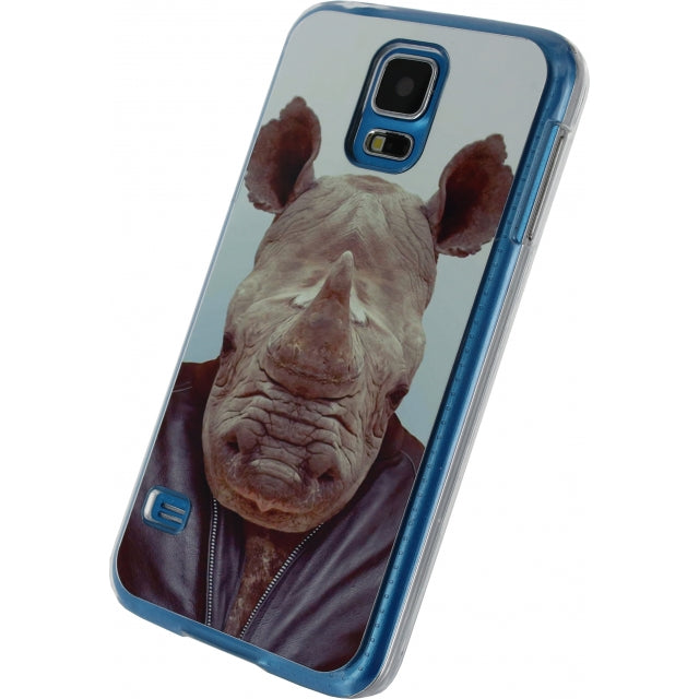 Xccess Metal Plate Cover Samsung Galaxy S5/S5 Plus/S5 Neo Funny Rhino