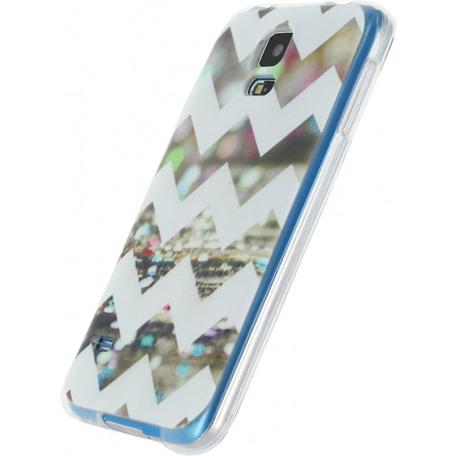 Xccess TPU Case Samsung Galaxy S5/S5 Plus/S5 Neo Wave Colorful Glitter