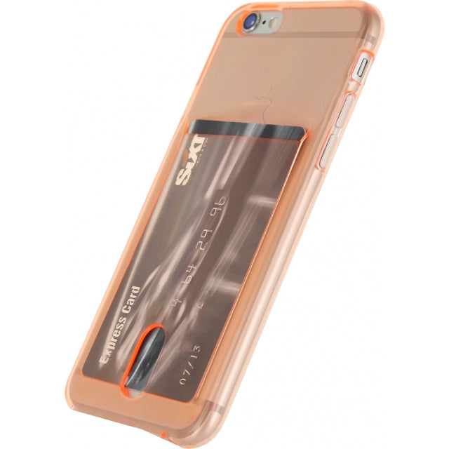 Xccess TPU Card Case Samsung Galaxy S6 Transparent Salmon