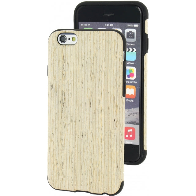 Xccess Wooden TPU Case Apple iPhone 6/6S Eiche Schiefer Weiß