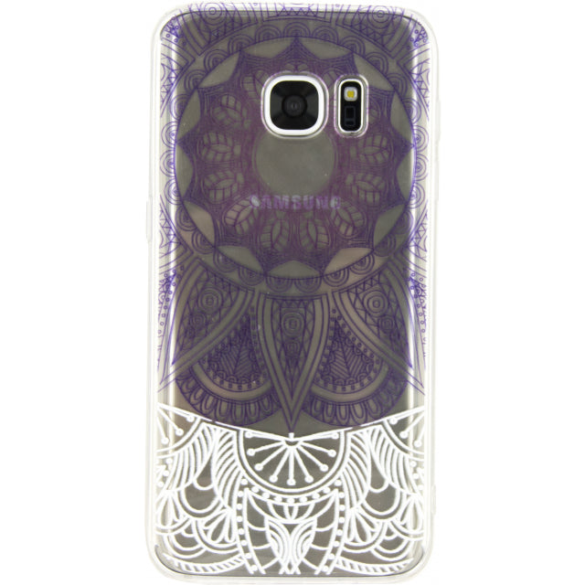 Xccess TPU/PC Case Samsung Galaxy S7 Transparent/Purple Oriental
