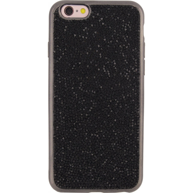 Xccess TPU Case Apple iPhone 6/6S Metallic Edge with Glitter Stones Black