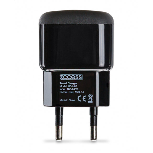 Xccess Travel Charger Single USB 2.1A Black