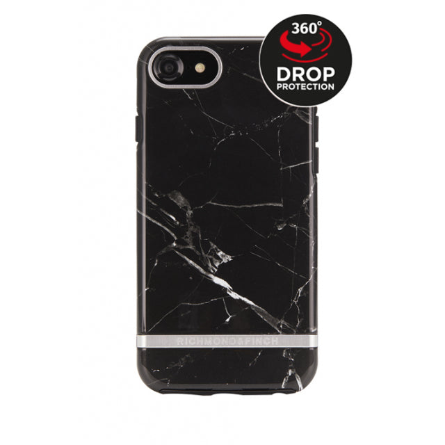 Richmond & Finch Freedom Series Apple iPhone 6/6S/7/8/SE (2020/2022) Black Marble/Silver
