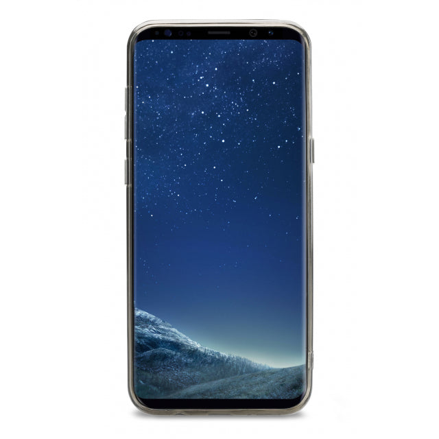 Xccess TPU/PC Hülle Samsung Galaxy S8+ Transparent/Schwarz
