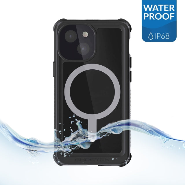 Ghostek Nautical 4 Waterproof MagSafe Case + Belt Swivel Holster Apple iPhone 13 Mini Black