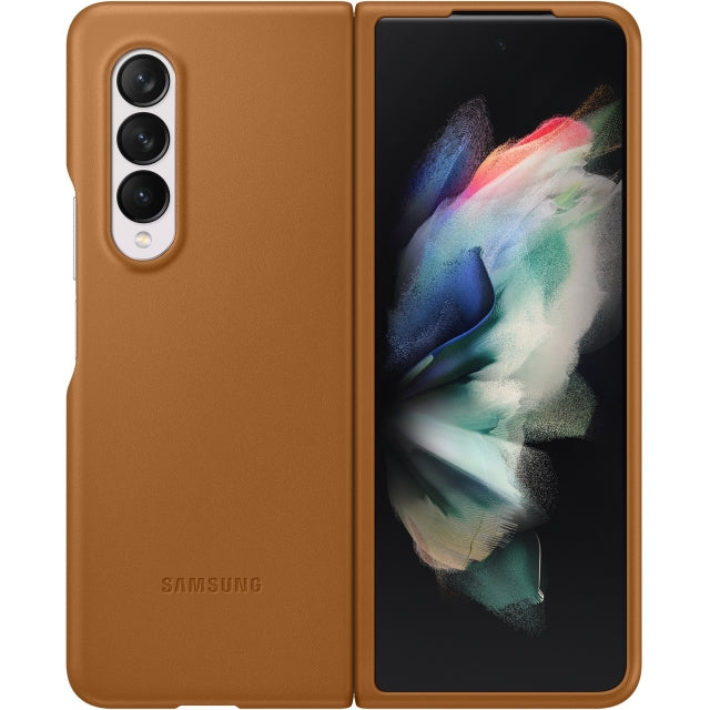 EF-VF926LAEGWW Samsung Leather Cover Galaxy Z Fold3 Camel