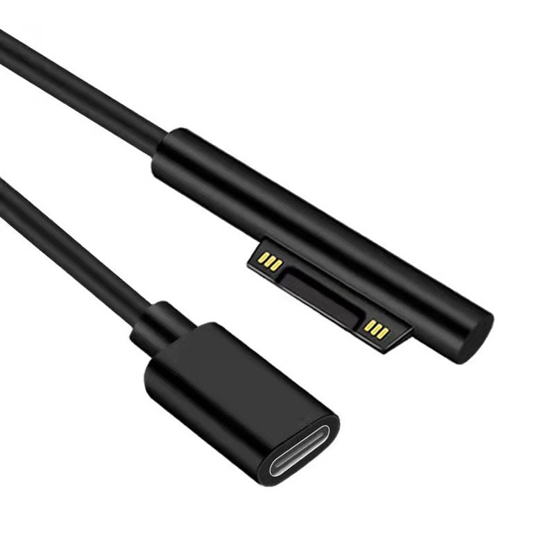 USB-C (Female) naar Surface PD (Male) Magnetische kabel (15cm) Surface Pro 3/4/5/6
