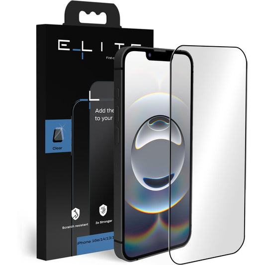 Elite Screenprotector Glass Clear for iPhone 17e/16e/14/13/13 Pro