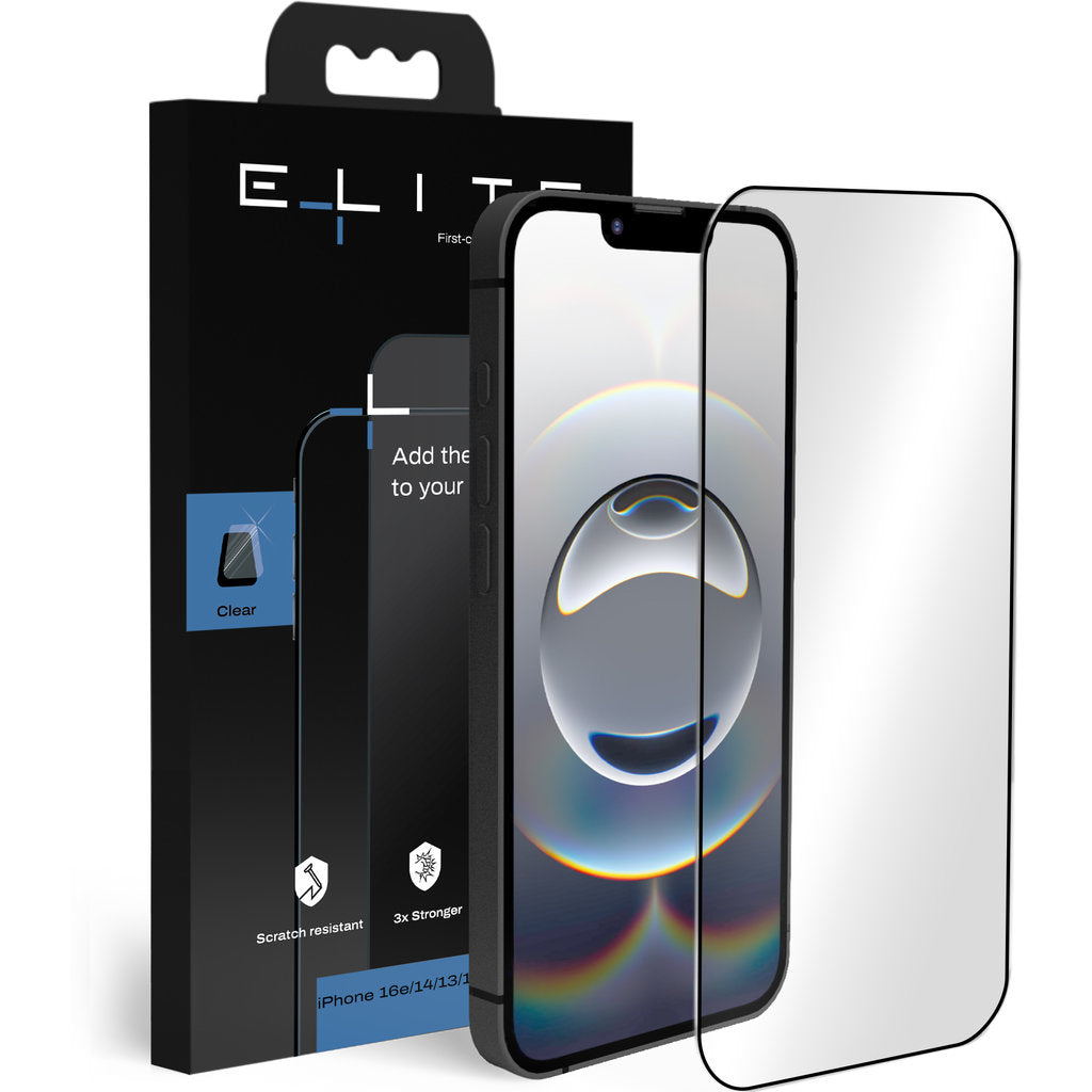 Elite Screenprotector Glass Clear for iPhone 17e/16e/14/13/13 Pro